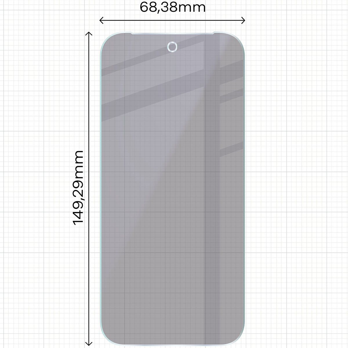 2x Hybridglas mit Sichtschutz mit dem umweltfreundlichen Applikator für Google Pixel 10 Pro, Bizon Eplikator Hybrid Shadow (2/5)