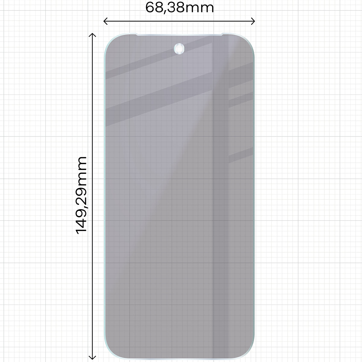 2x Hybridglas mit Sichtschutz mit dem umweltfreundlichen Applikator für Google Pixel 10 Pro, Bizon Eplikator Hybrid Shadow (2/5)