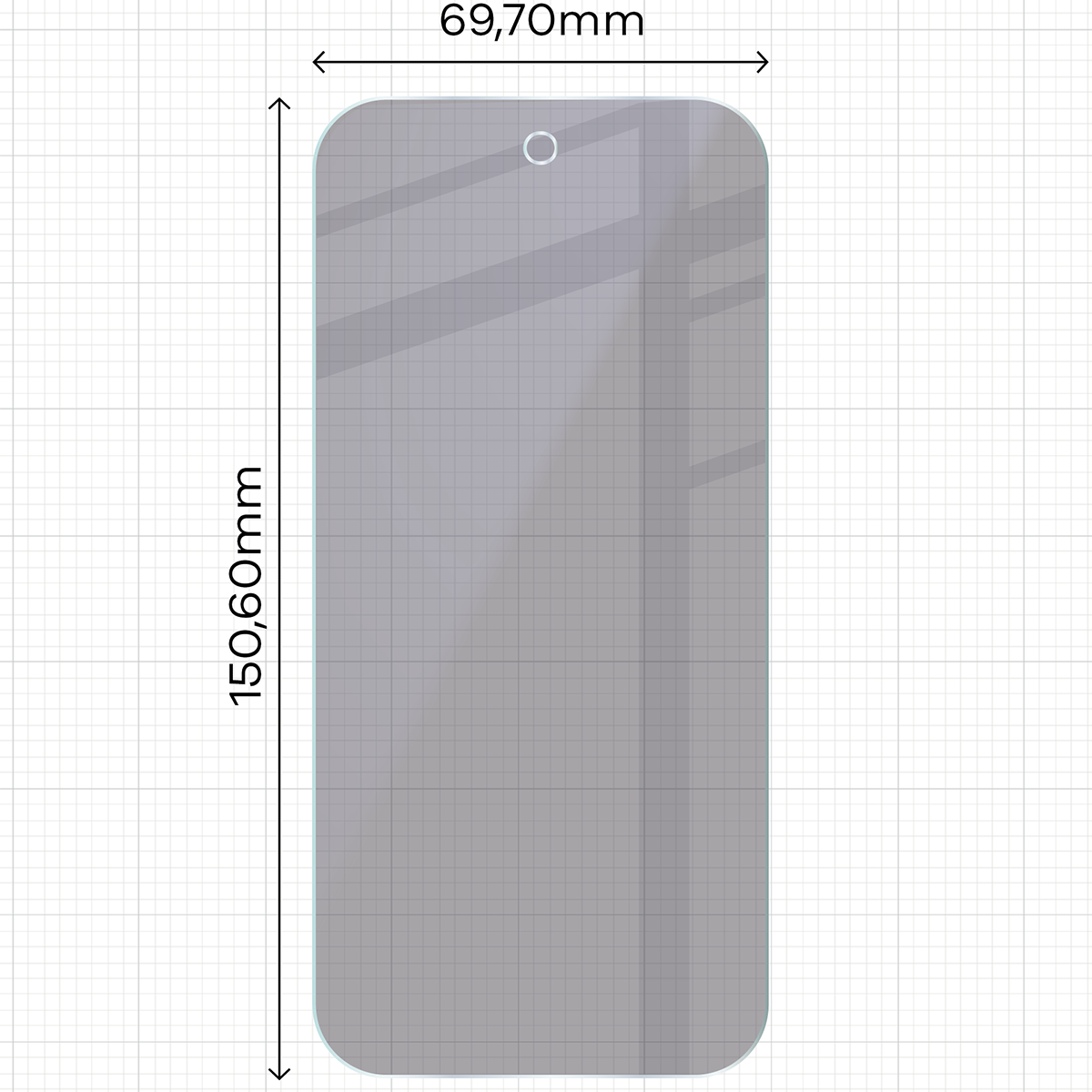 2x Hybridglas mit Sichtschutz mit dem umweltfreundlichen Applikator für Google Pixel 10a, Bizon Eplikator Hybrid Shadow (2/5)