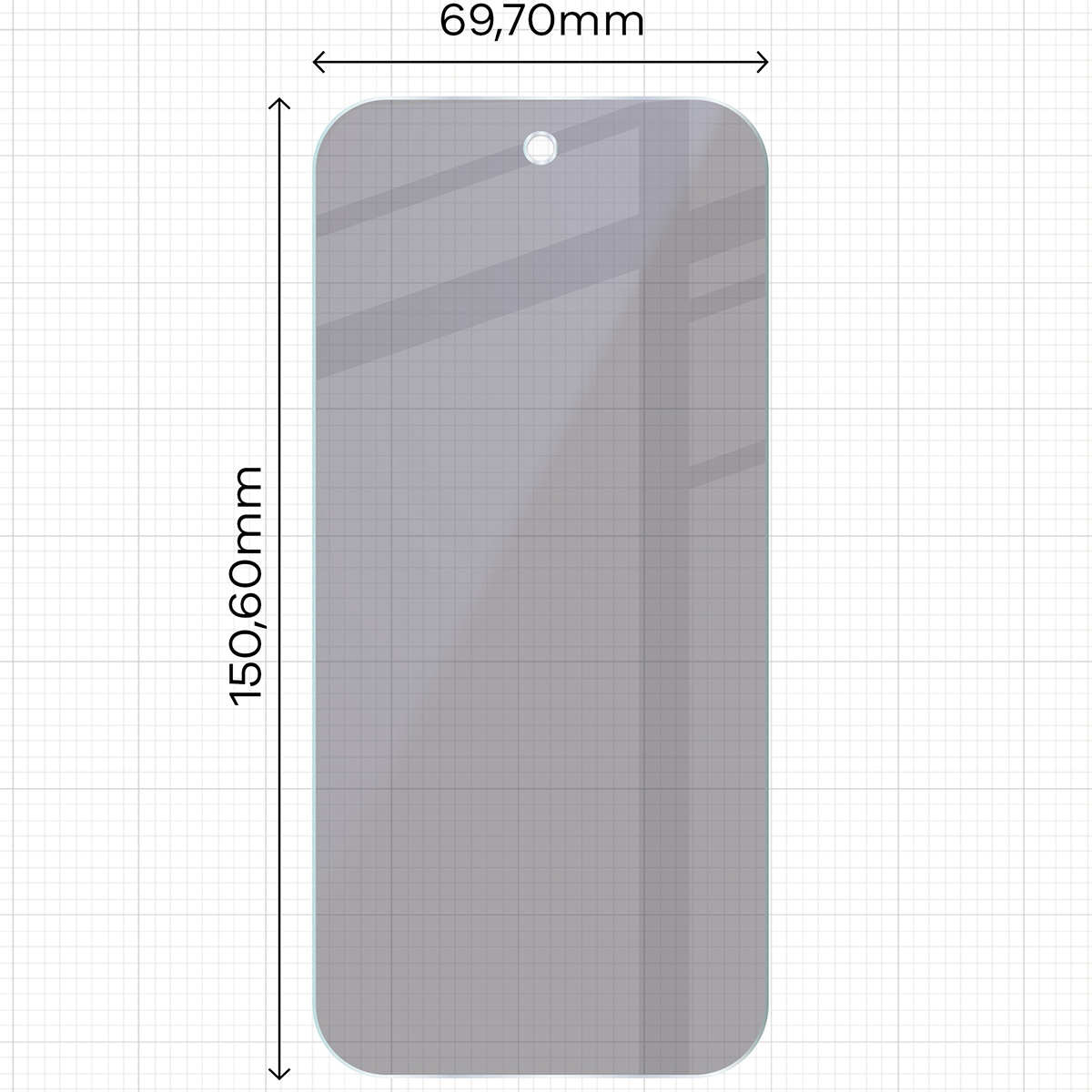 2x Hybridglas mit Sichtschutz mit dem umweltfreundlichen Applikator für Google Pixel 10a, Bizon Eplikator Hybrid Shadow (2/5)