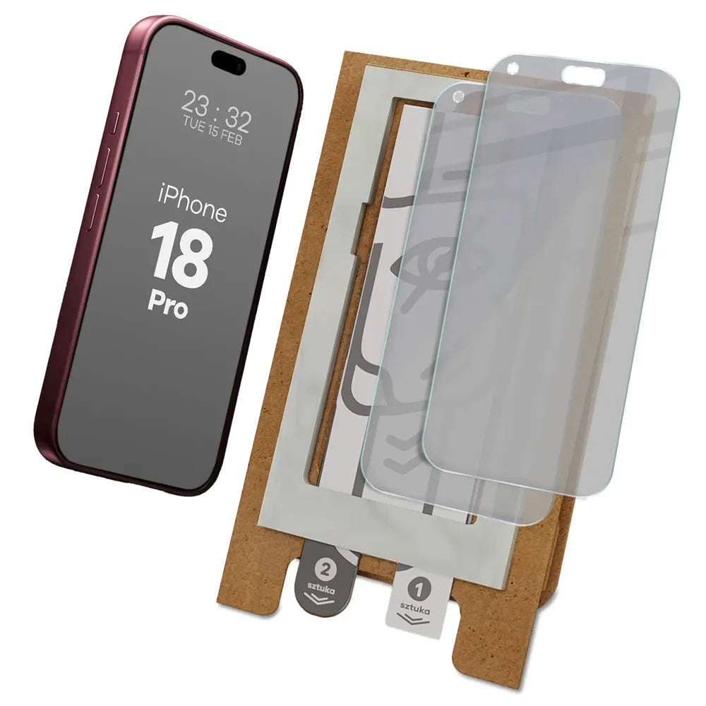 2x Hybridglas mit Sichtschutz mit dem umweltfreundlichen Applikator für iPhone 18 Pro, Bizon Eplikator Hybrid Shadow (1/5)