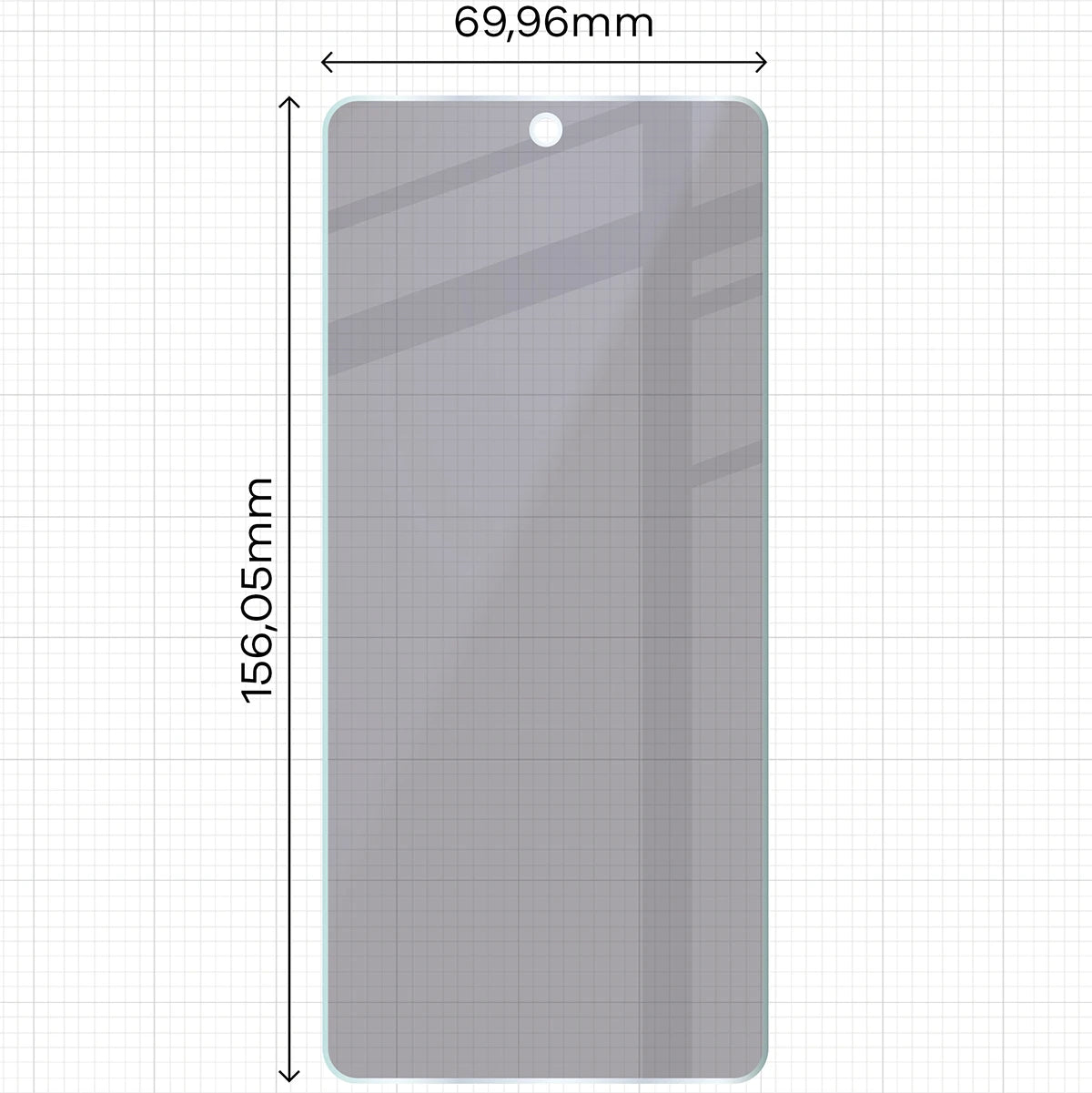 2x Hybridglas mit Sichtschutz mit dem umweltfreundlichen Applikator für Motorola Moto G86 Power 5G, Bizon Eplikator Hybrid Shadow (2/5)
