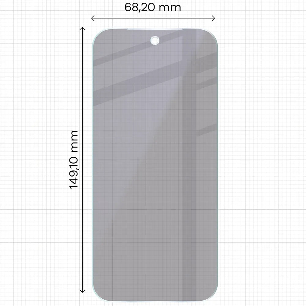 2x Hybridglas mit Sichtschutz mit dem umweltfreundlichen Applikator für Google Pixel 11 Pro, Bizon Eplikator Hybrid Shadow (2/5)