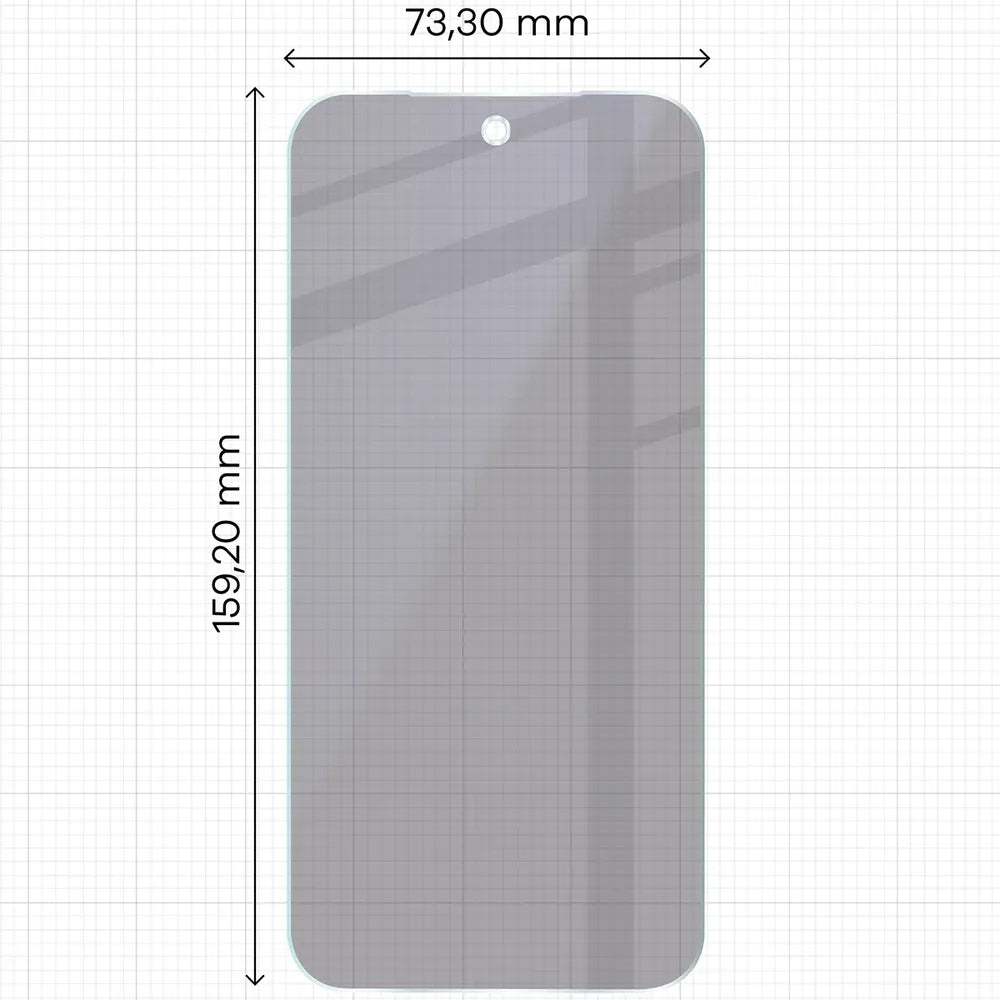 2x Hybridglas mit Sichtschutz mit dem umweltfreundlichen Applikator für Google Pixel 11 Pro XL, Bizon Eplikator Hybrid Shadow (2/5)