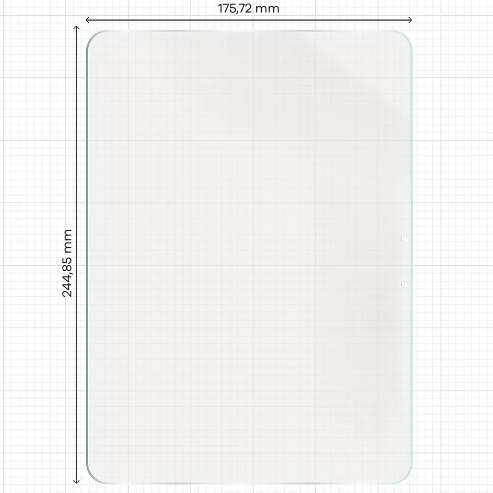 2x Matte Folie mit dem umweltfreundlichen Applikator für Apple iPad Air 11 M4 2026, Bizon Eplikator Tab Film Matte (2/5)