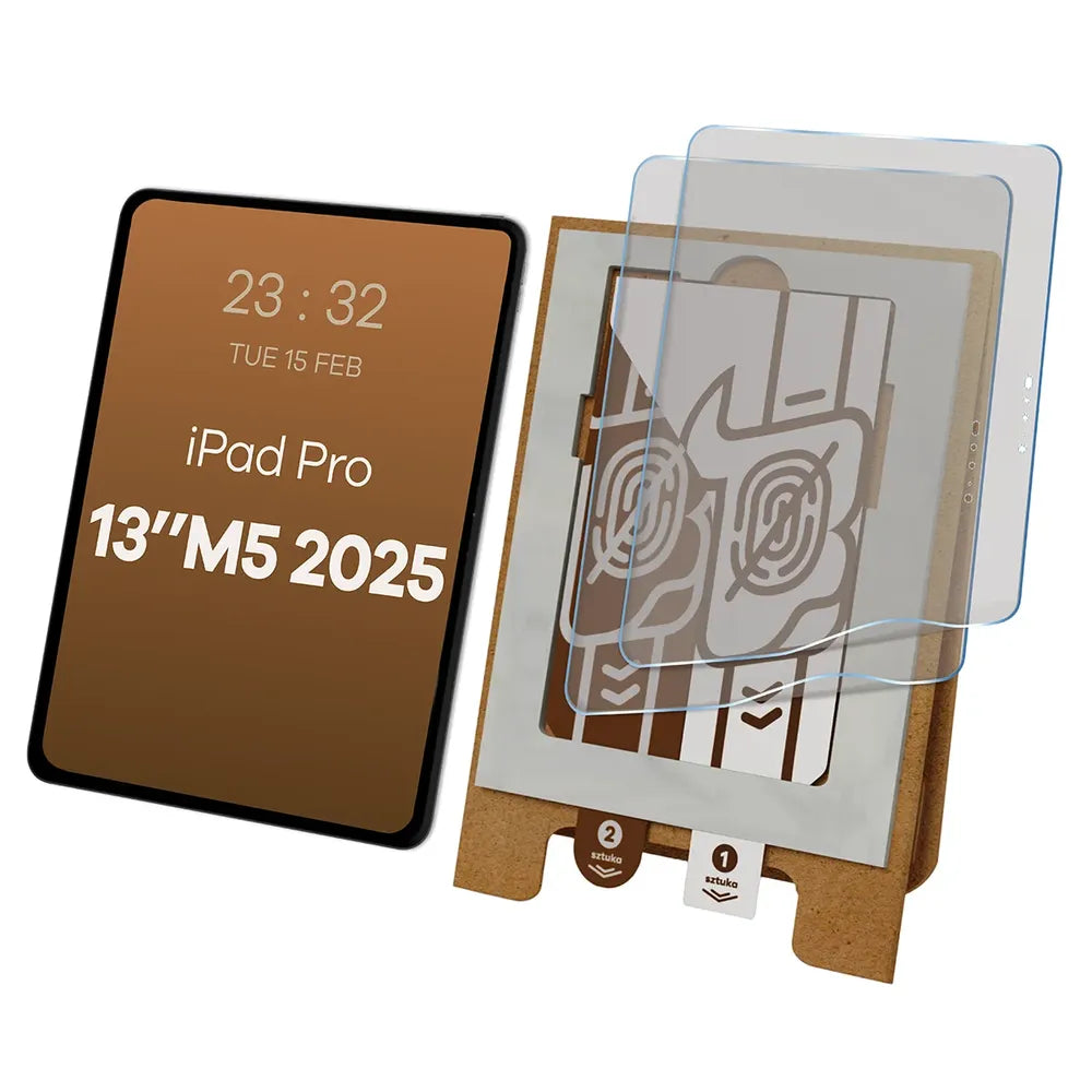 2x Matte Folie mit dem umweltfreundlichen Applikator für Apple iPad Pro 13 M5 2025, Bizon Eplikator Tab Film Matte (1/5)