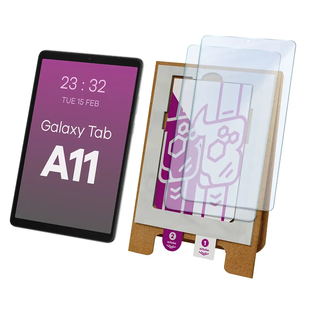 2x Hybridglas mit dem umweltfreundlichen Applikator für Galaxy Tab A11, Bizon Eplikator Tab Hybrid Mule (1/5)