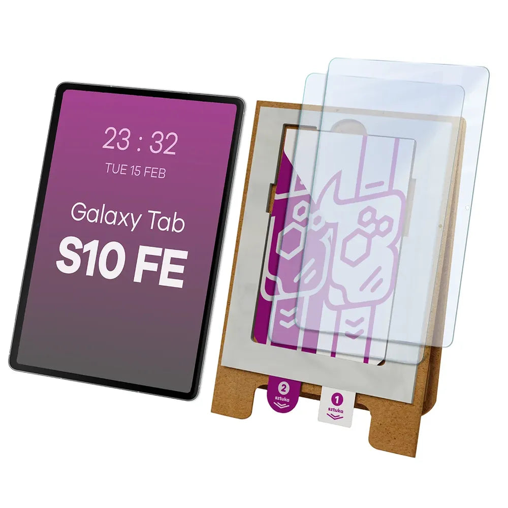 2x Hybridglas mit dem umweltfreundlichen Applikator für Galaxy Tab S10 FE, Bizon Eplikator Tab Hybrid Mule (1/5)
