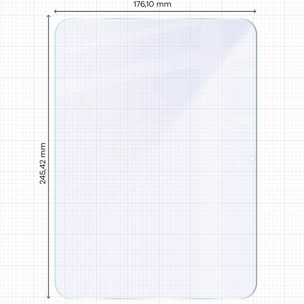 2x Hybridglas mit dem umweltfreundlichen Applikator für Apple iPad 11 A16 2025, Bizon Eplikator Tab Hybrid Mule (2/5)
