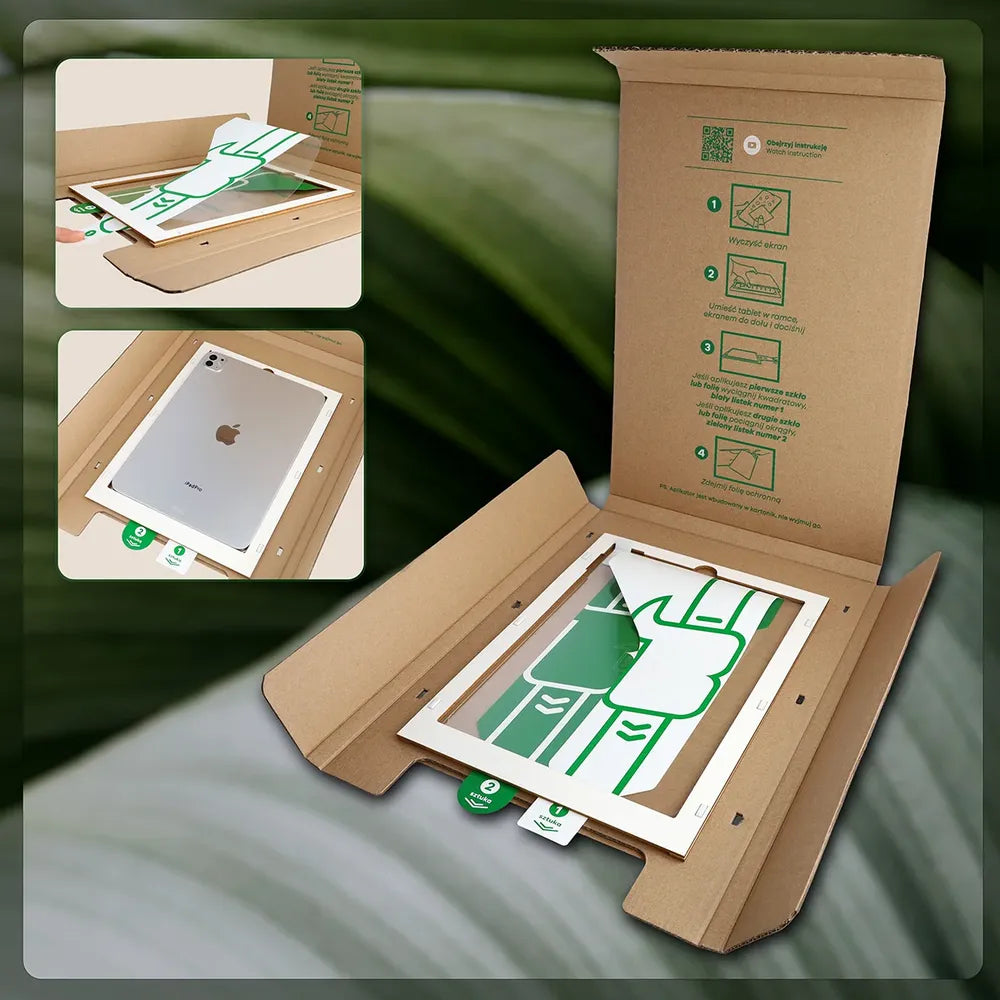 2x Hybridglas mit dem umweltfreundlichen Applikator für Apple iPad 11 A16 2025, Bizon Eplikator Tab Hybrid Mule (4/5)