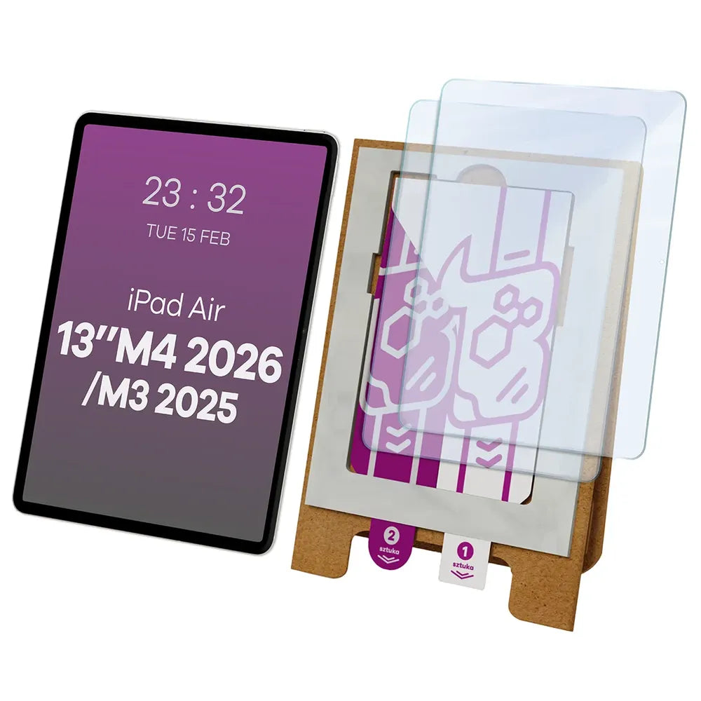2x Hybridglas mit dem umweltfreundlichen Applikator für iPad Air 13" M4 2026 / M3 2025, Bizon Eplikator Tab Hybrid Mule (1/5)