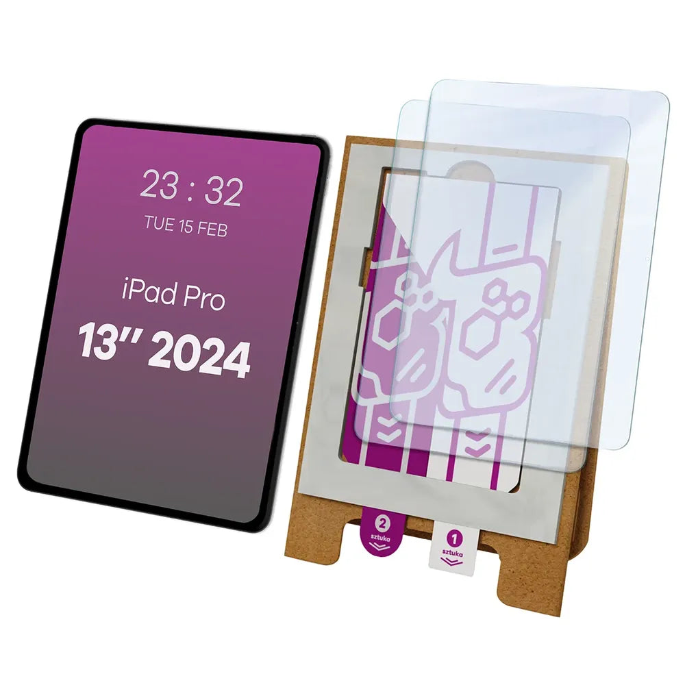 2x Hybridglas mit dem umweltfreundlichen Applikator für Apple iPad Pro 13 M4 2024, Bizon Eplikator Tab Hybrid Mule (1/5)