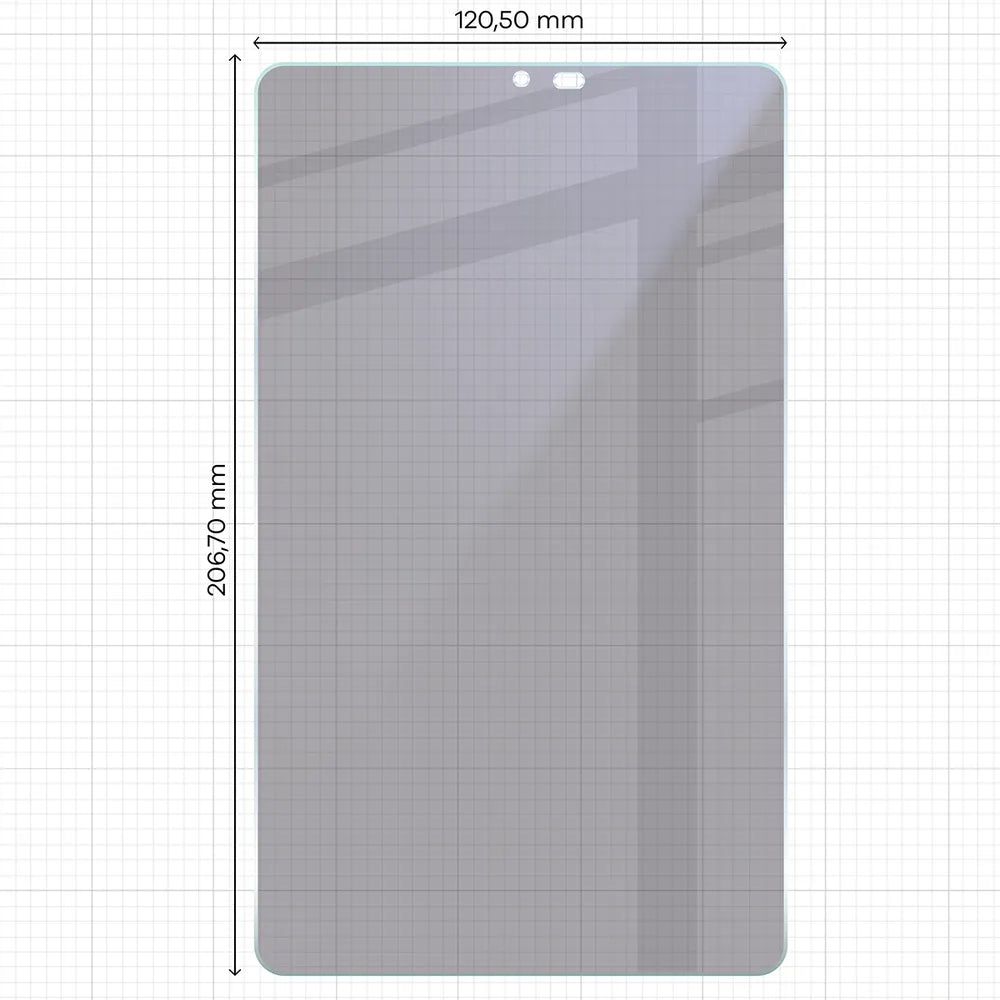 2x Hybridglas mit Sichtschutz mit dem umweltfreundlichen Applikator für Galaxy Tab A11, Bizon Eplikator Tab Hybrid Shadow (2/5)