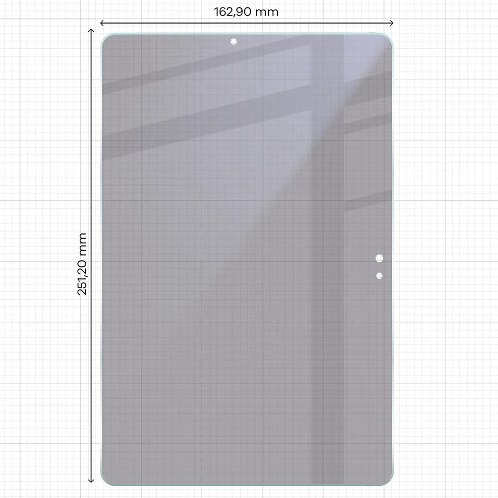 2x Hybridglas mit Sichtschutz mit dem umweltfreundlichen Applikator für Galaxy Tab S10 FE, Bizon Eplikator Tab Hybrid Shadow (2/5)