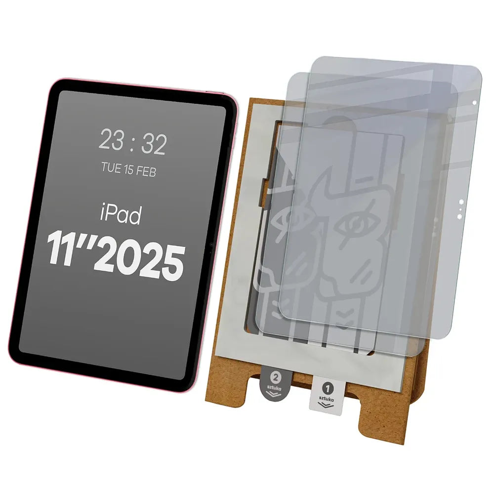 2x Hybridglas mit Sichtschutz mit dem umweltfreundlichen Applikator für Apple iPad 11 A16 2025, Bizon Eplikator Tab Hybrid Shadow (1/5)
