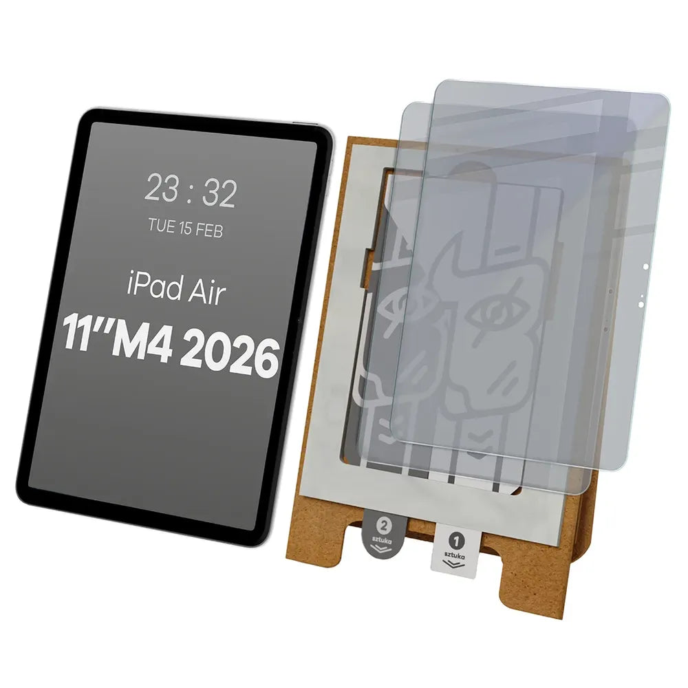 2x Hybridglas mit Sichtschutz mit dem umweltfreundlichen Applikator für Apple iPad Air 11 M4 2026, Bizon Eplikator Tab Hybrid Shadow (1/5)