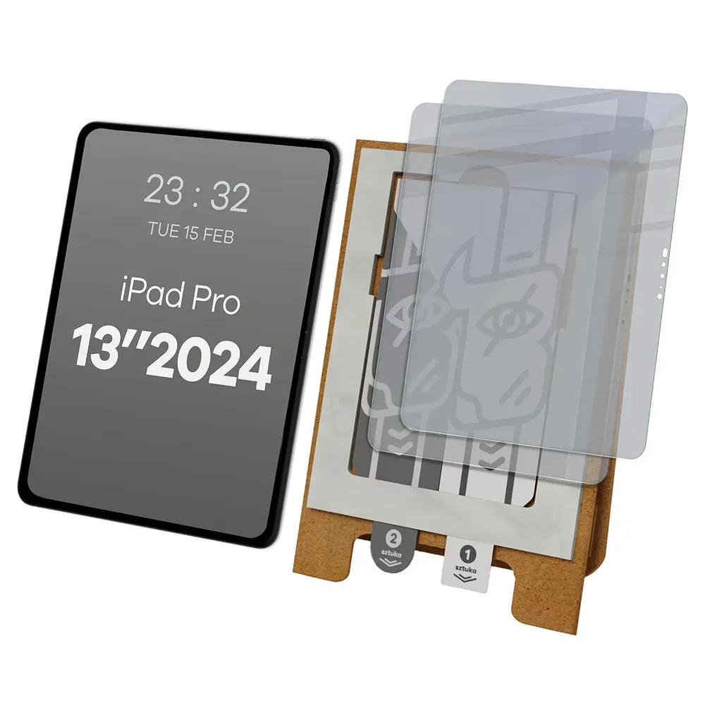 2x Hybridglas mit Sichtschutz mit dem umweltfreundlichen Applikator für Apple iPad Pro 13 M4 2024, Bizon Eplikator Tab Hybrid Shadow (1/5)