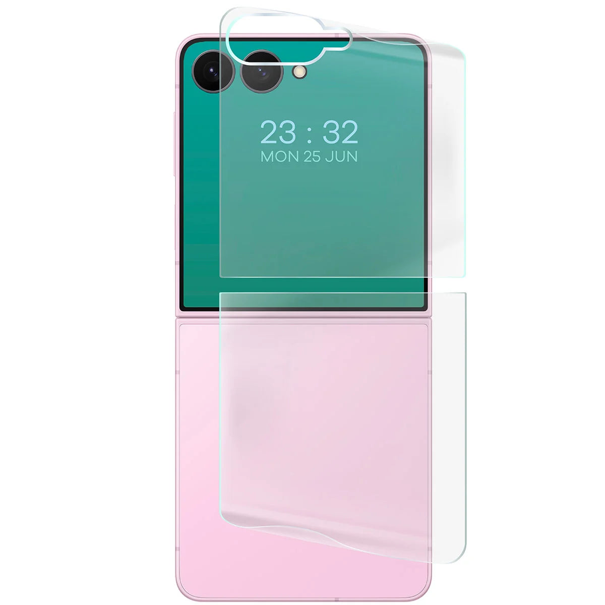 Hydrogel Folie für die Rückseite für Galaxy Z Flip8, Bizon Film Hydrogel Back Duo, 2 Stück