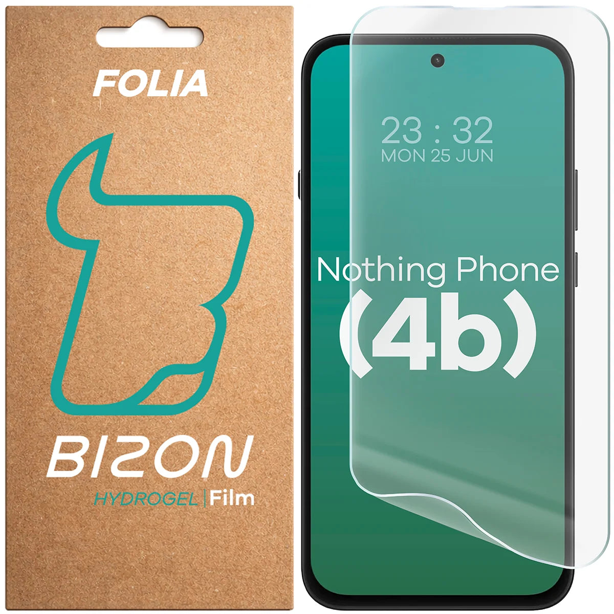 Hydrogel Folie für den Bildschirm für Nothing Phone (4b), Bizon Film Hydrogel Front, 1 Stück (1/5)