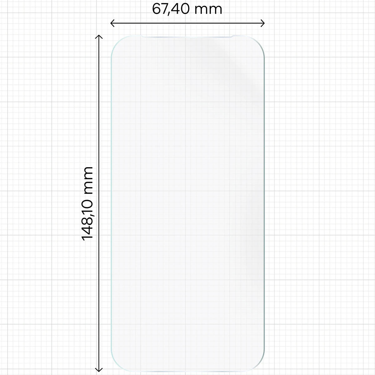 Hydrogel Folie für den Bildschirm für Vivo X500 Pro, Bizon Film Hydrogel Front, 1 Stück (2/5)
