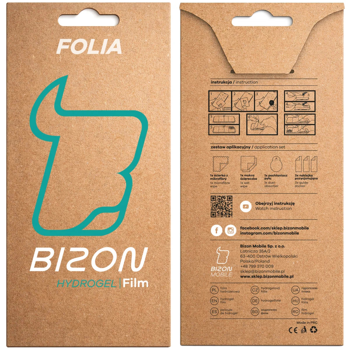 Hydrogel Folie für den Bildschirm für Xiaomi POCO X8 Pro, Bizon Film Hydrogel Front, 1 Stück