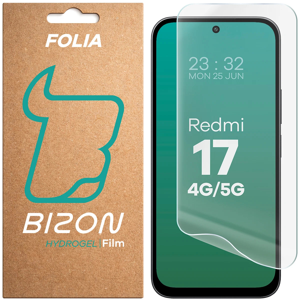 Hydrogel Folie für den Bildschirm für Xiaomi Redmi 17 4G/5G, Bizon Film Hydrogel Front, 1 Stück (1/5)