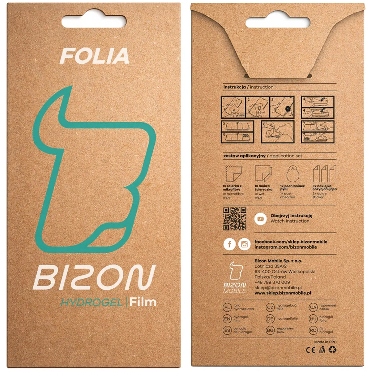 Hydrogel Folie für den Bildschirm für Xiaomi Redmi Note 15 Pro 5G / 15 Pro Plus 5G / POCO M8 Pro 5G, Bizon Film Hydrogel Front, 1 Stück
