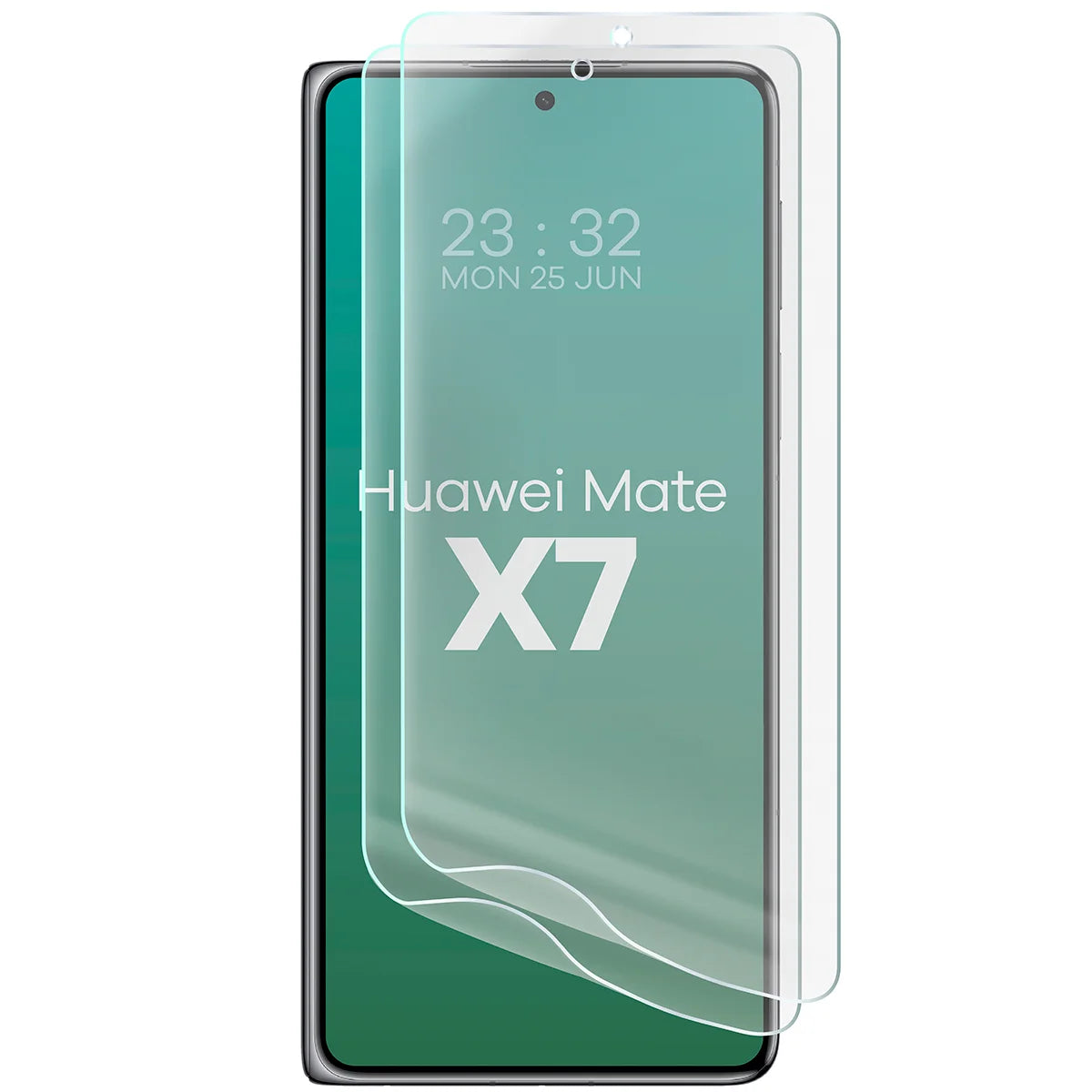 Hydrogel Folie für den Bildschirm für Huawei Mate X7, Bizon Film Hydrogel Front Duo, 2 Stück