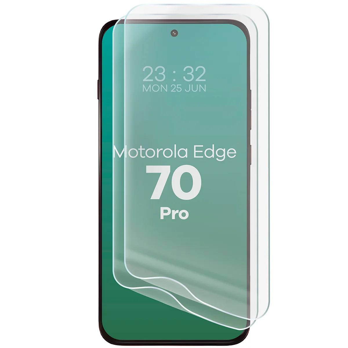 Hydrogel Folie für den Bildschirm für Motorola Edge 70 Pro, Bizon Film Hydrogel Front Duo, 2 Stück