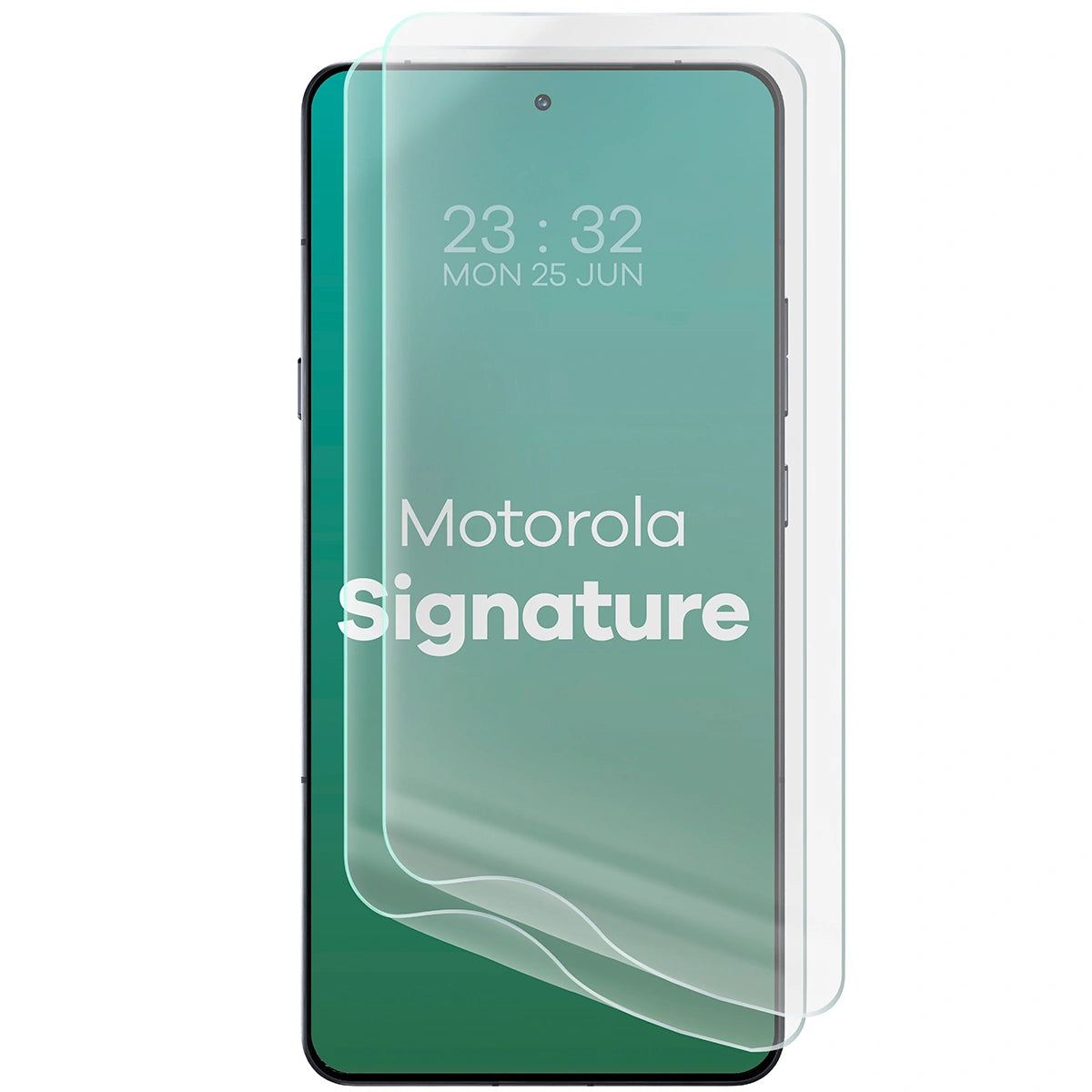Hydrogel Folie für den Bildschirm für Motorola Signature, Bizon Film Hydrogel Front Duo, 2 Stück