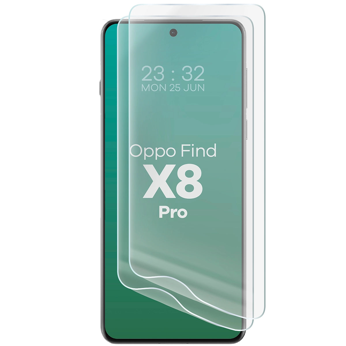 Hydrogel Folie für den Bildschirm für Oppo Find X8 Pro, Bizon Film Hydrogel Front Duo, 2 Stück