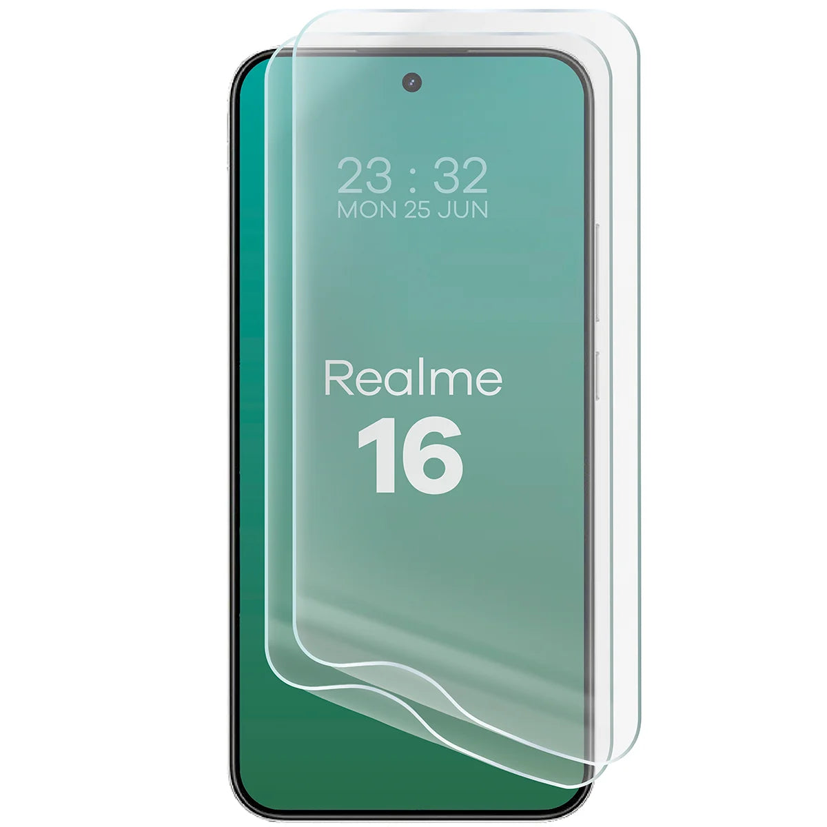 Hydrogel Folie für den Bildschirm für Realme 16 5G, Bizon Film Hydrogel Front Duo, 2 Stück