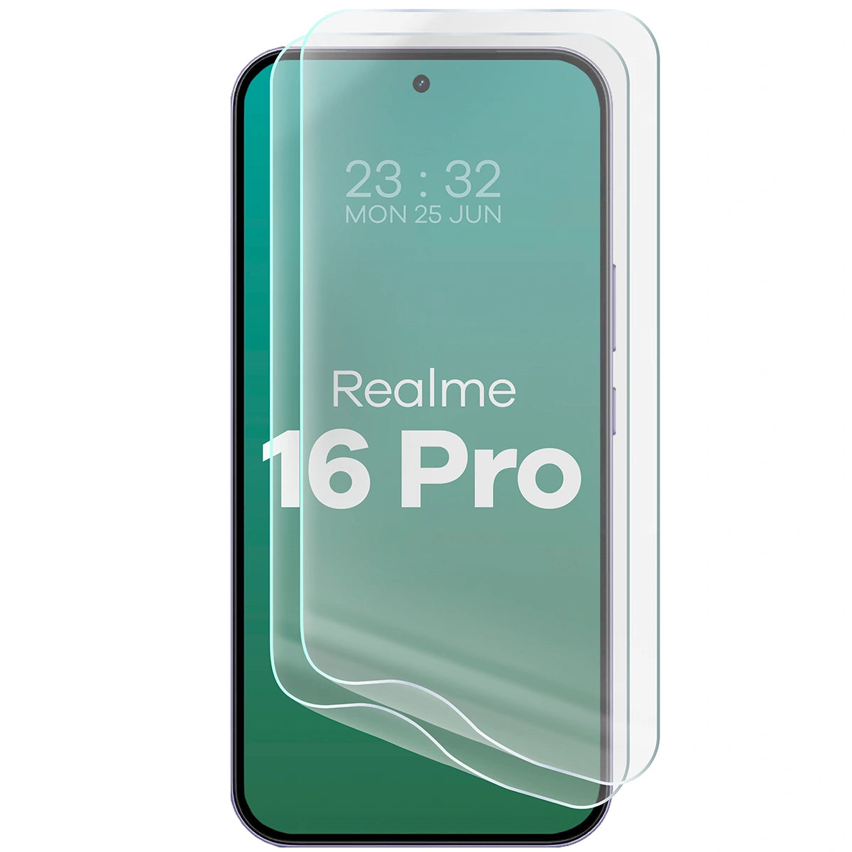 Hydrogel Folie für den Bildschirm für Realme 16 Pro 5G, Bizon Film Hydrogel Front Duo, 2 Stück
