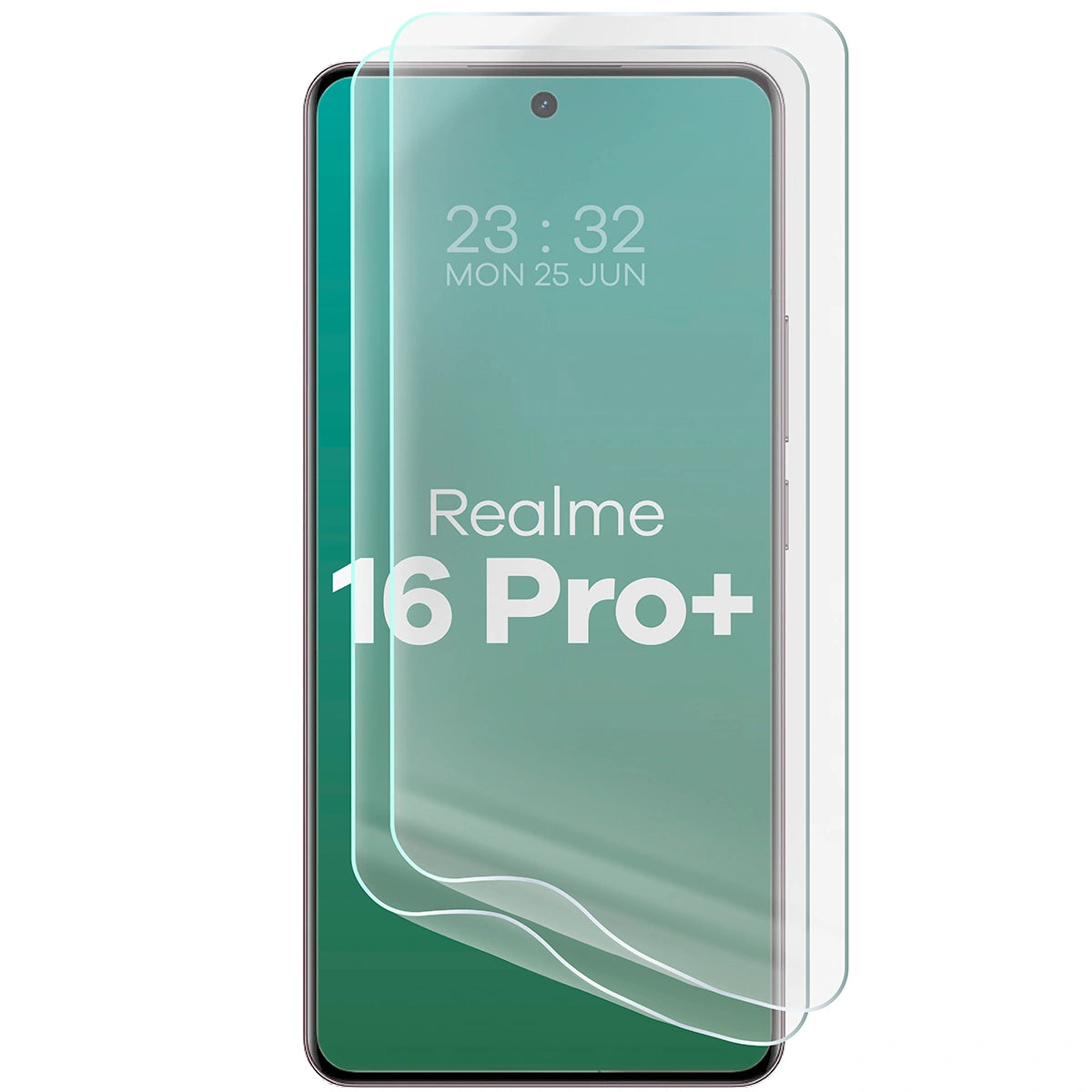 Hydrogel Folie für den Bildschirm für Realme 16 Pro Plus 5G, Bizon Film Hydrogel Front Duo, 2 Stück