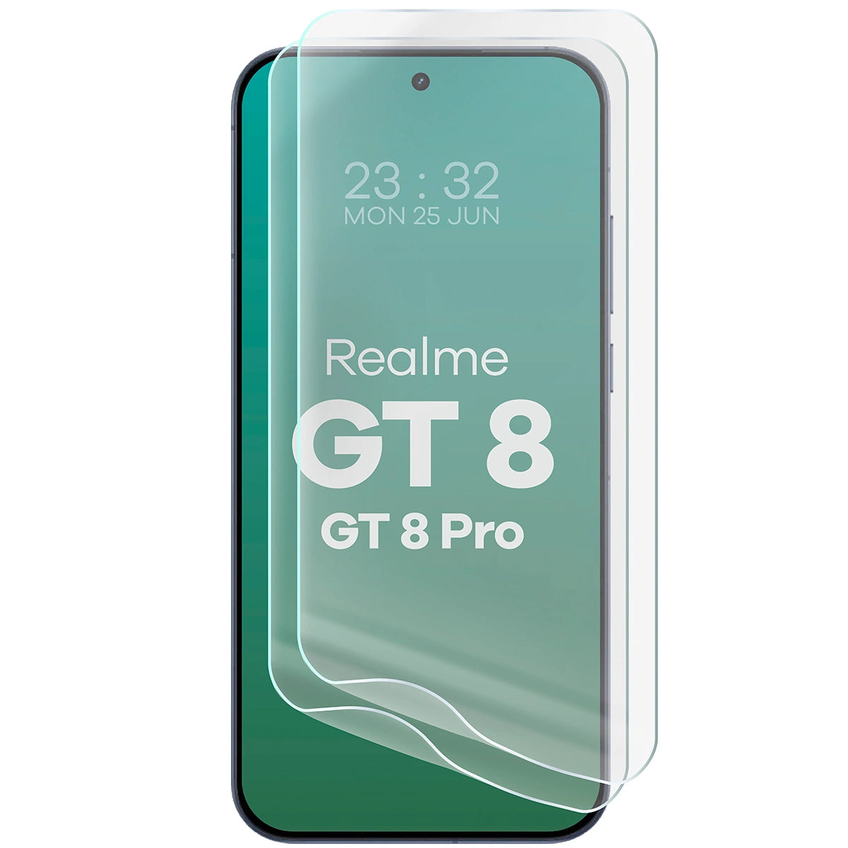 Hydrogel Folie für den Bildschirm für Realme GT 8 / 8 Pro, Bizon Film Hydrogel Front Duo, 2 Stück