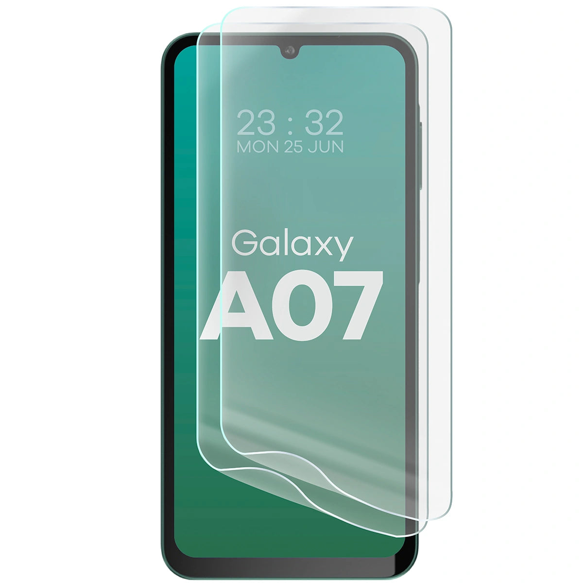 Hydrogel Folie für den Bildschirm für Galaxy A07 4G / 5G, Bizon Film Hydrogel Front Duo, 2 Stück