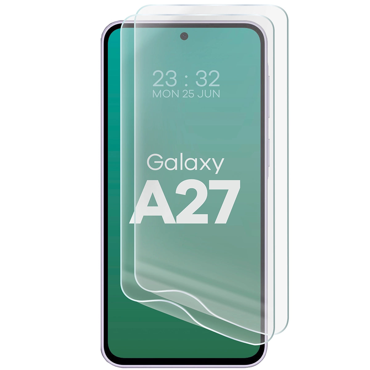 Hydrogel Folie für den Bildschirm für Galaxy A27 5G, Bizon Film Hydrogel Front Duo, 2 Stück