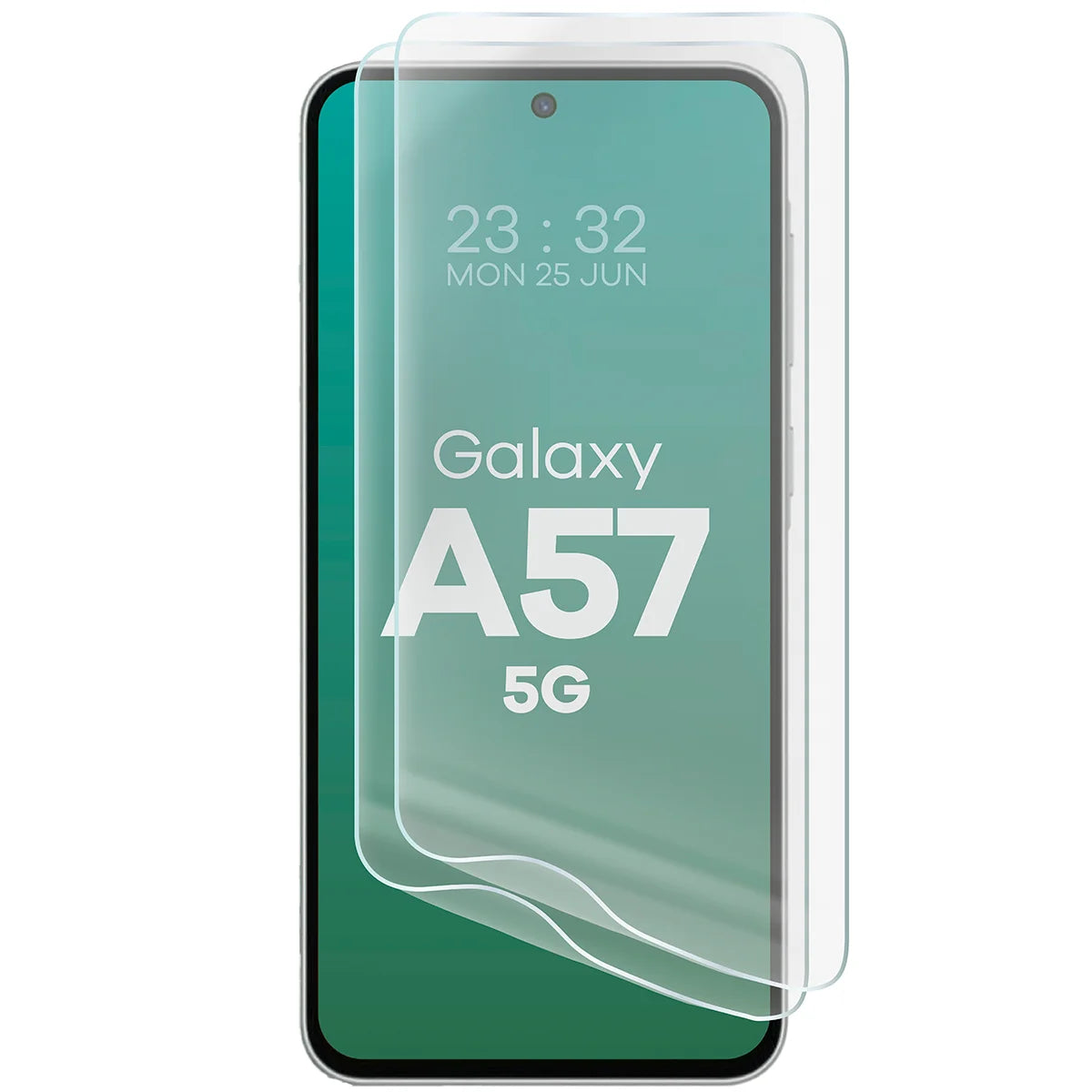 Hydrogel Folie für den Bildschirm für Galaxy A57 5G, Bizon Film Hydrogel Front Duo, 2 Stück