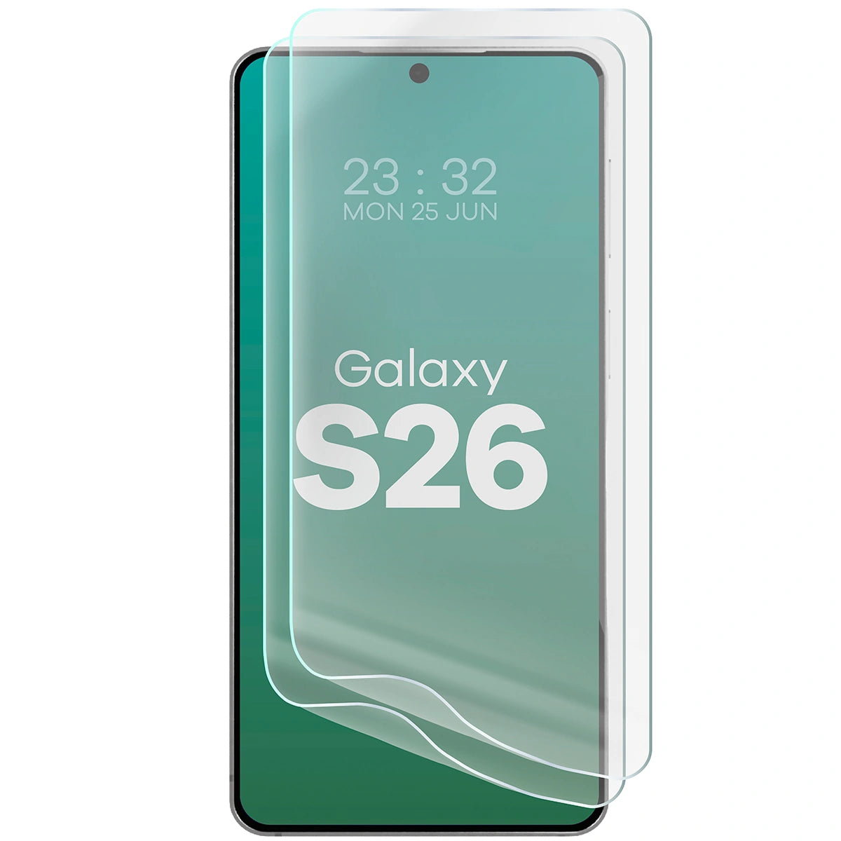 Hydrogel Folie für den Bildschirm für Galaxy S26, Bizon Film Hydrogel Front Duo, 2 Stück
