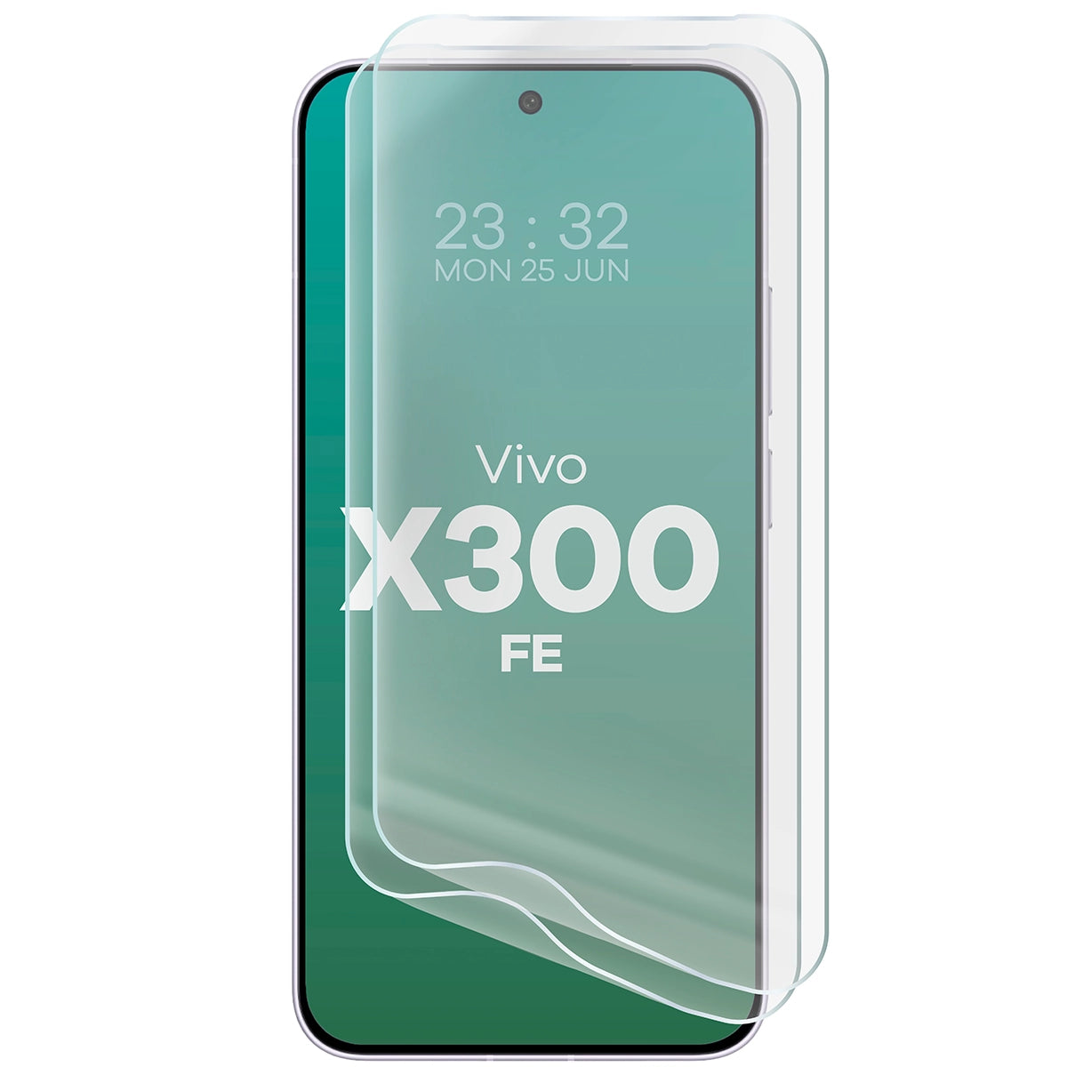 Hydrogel Folie für den Bildschirm für Vivo X300 FE, Bizon Film Hydrogel Front Duo, 2 Stück