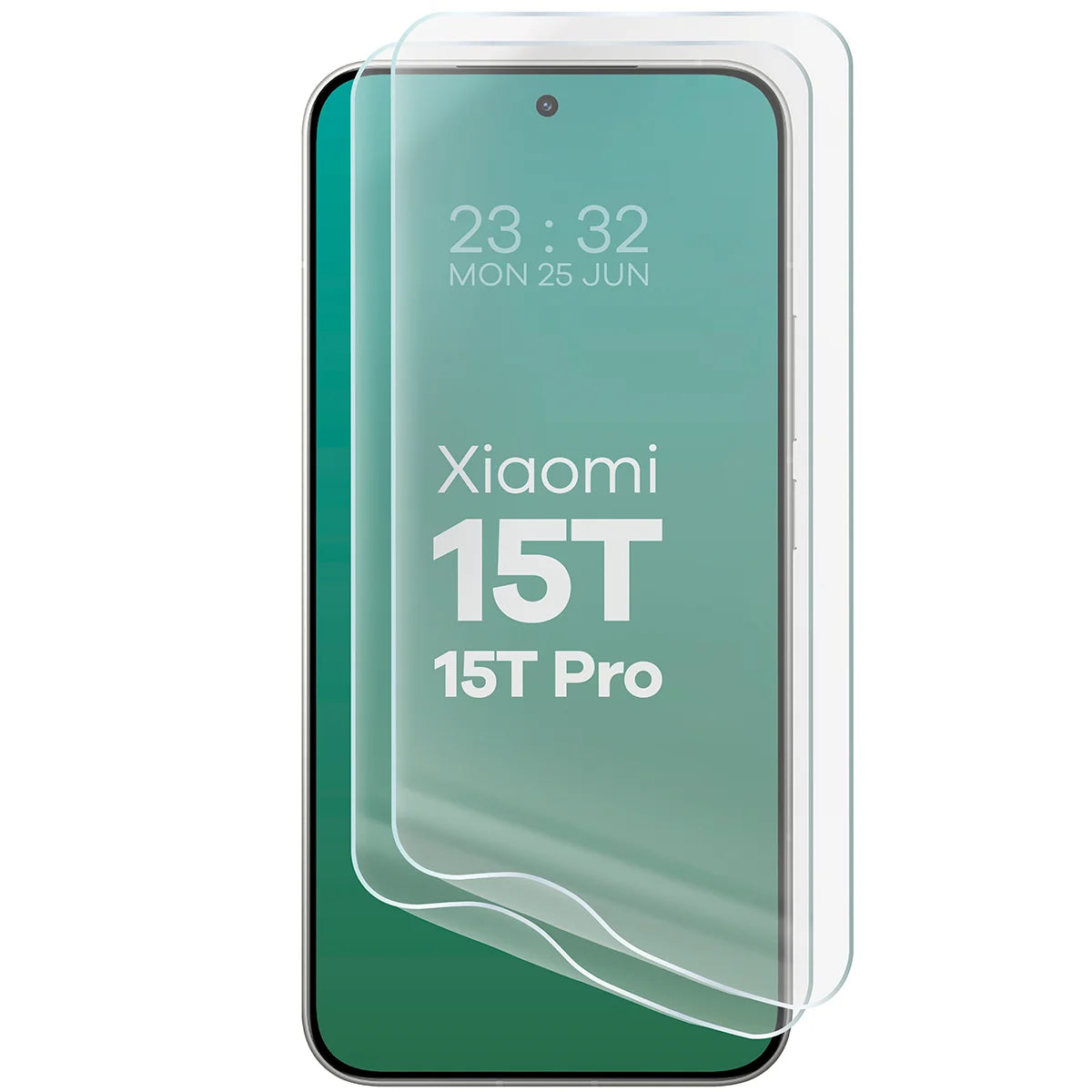 Hydrogel Folie für den Bildschirm für Xiaomi 15T / 15T Pro, Bizon Film Hydrogel Front Duo, 2 Stück