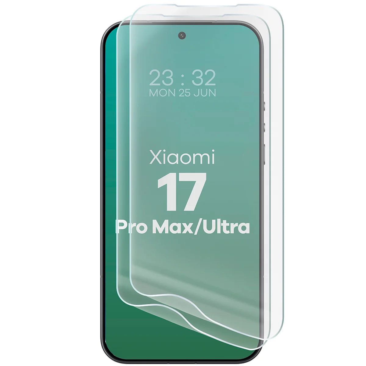 Hydrogel Folie für den Bildschirm für Xiaomi 17 Ultra / 17 Pro Max, Bizon Film Hydrogel Front Duo, 2 Stück