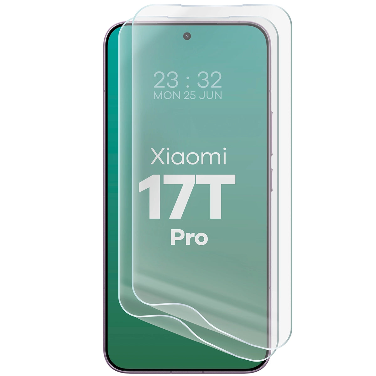 Hydrogel Folie für den Bildschirm für Xiaomi 17T Pro, Bizon Film Hydrogel Front Duo, 2 Stück