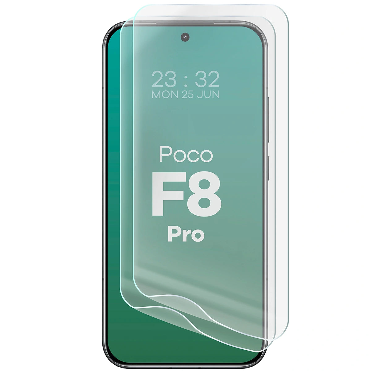 Hydrogel Folie für den Bildschirm für Xiaomi POCO F8 Pro, Bizon Film Hydrogel Front Duo, 2 Stück