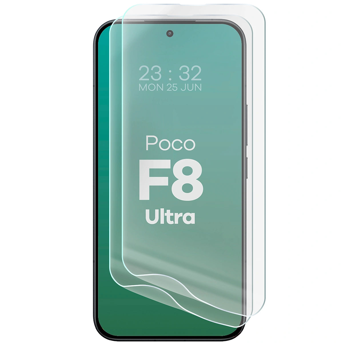 Hydrogel Folie für den Bildschirm für Xiaomi POCO F8 Ultra, Bizon Film Hydrogel Front Duo, 2 Stück