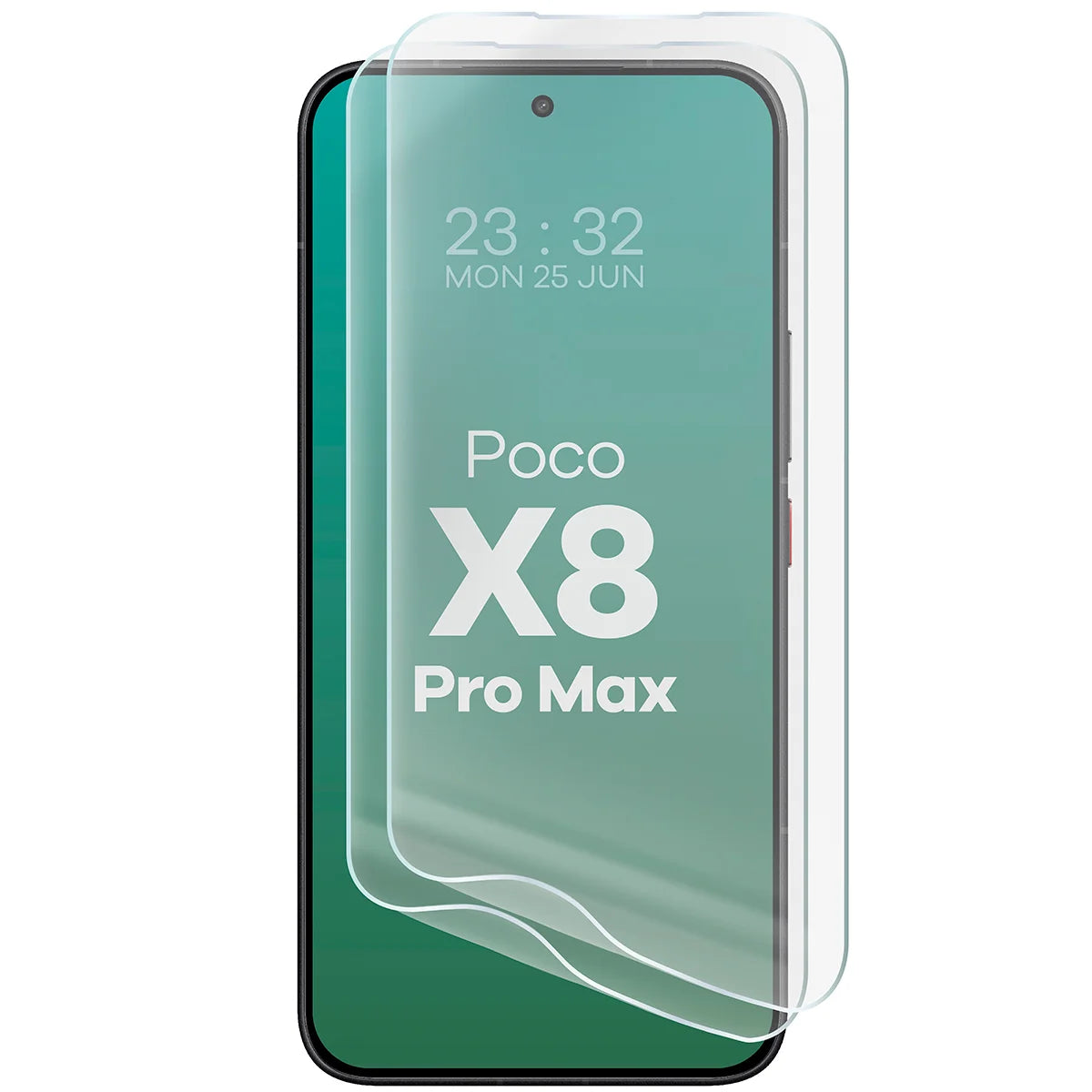 Hydrogel Folie für den Bildschirm für Xiaomi POCO X8 Pro Max, Bizon Film Hydrogel Front Duo, 2 Stück