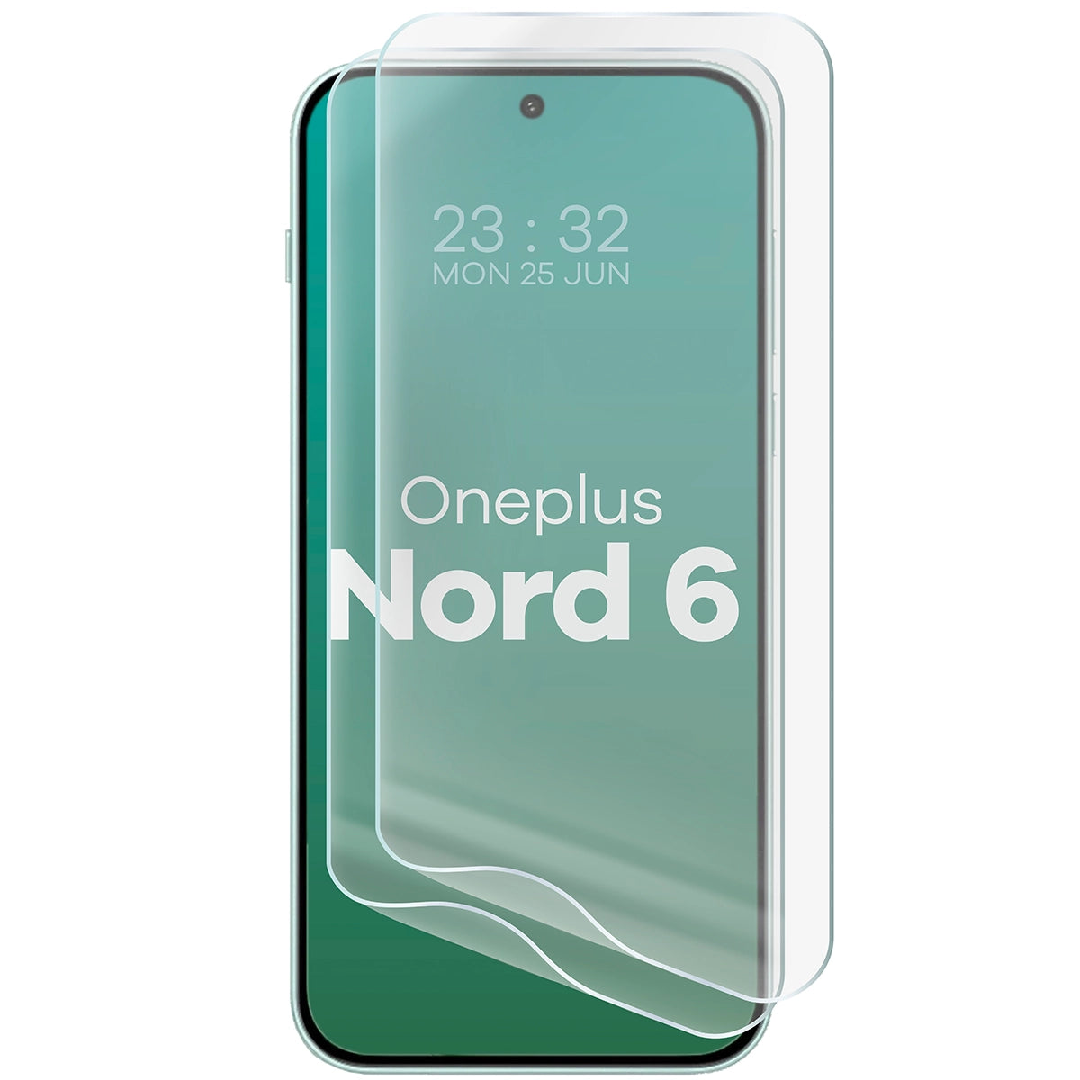 Hydrogel Folie für den Bildschirm für OnePlus Nord 6, Bizon Film Hydrogel Front Duo, 2 Stück