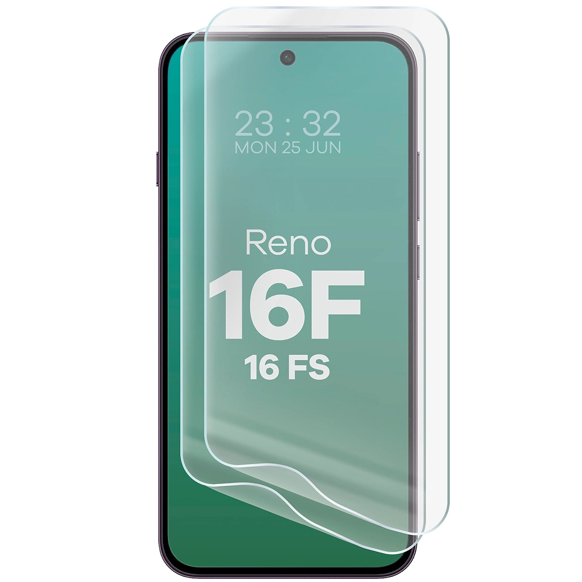Hydrogel Folie für den Bildschirm für Oppo Reno16 F / Reno16 FS 5G, Bizon Film Hydrogel Front Duo, 2 Stück