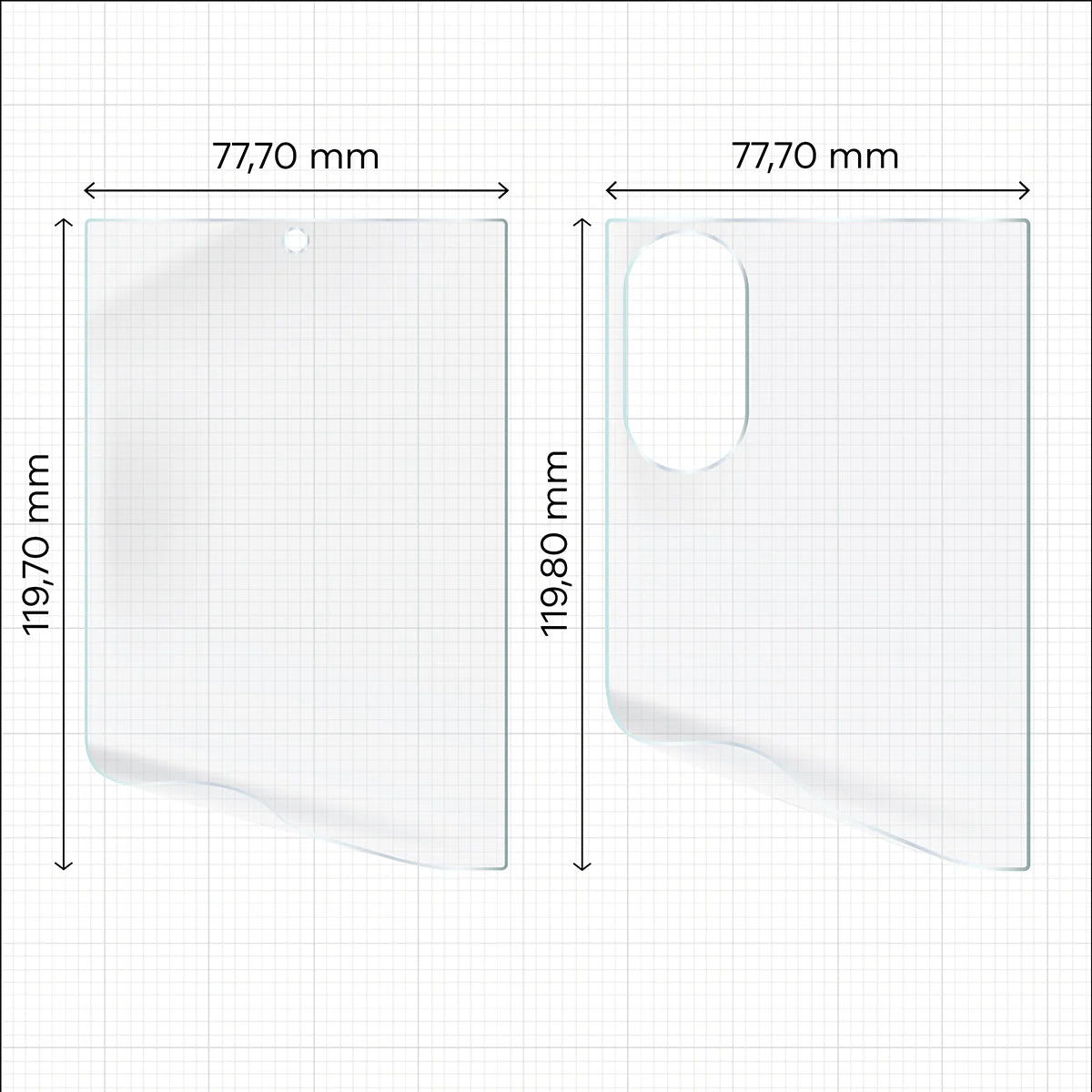 Hydrogel Folie für Display und Rückseite Bizon Film Hydrogel Pack für Galaxy Z Fold8, 2 Stück