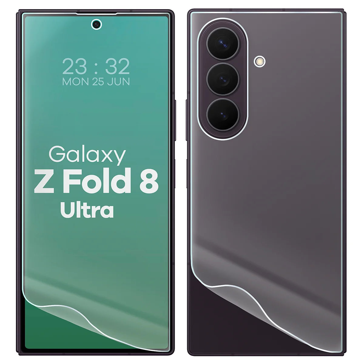 Hydrogel Folie für Display und Rückseite Bizon Film Hydrogel Pack für Galaxy Z Fold8 Ultra, 2 Stück